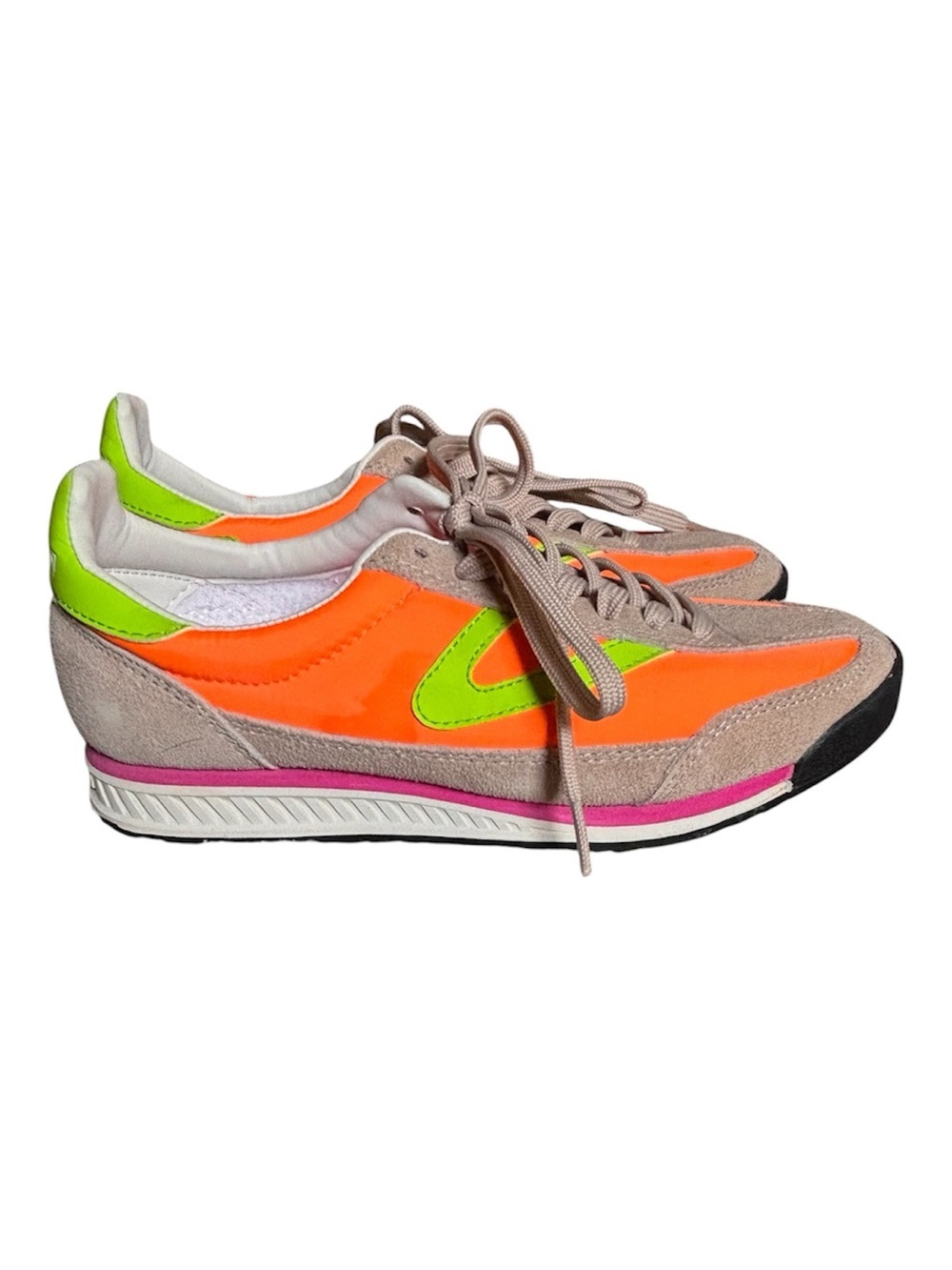 Tretorn Neon Orange & Lime Accent Women’s Sneakers